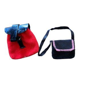 Barbie Purses VTG Red/Black and Solid Black